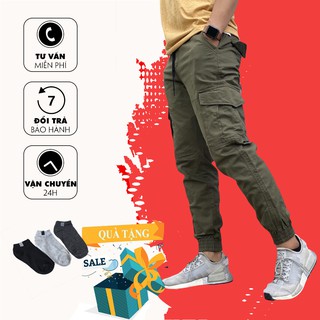 Quần jogger kaki túi hộp năng động