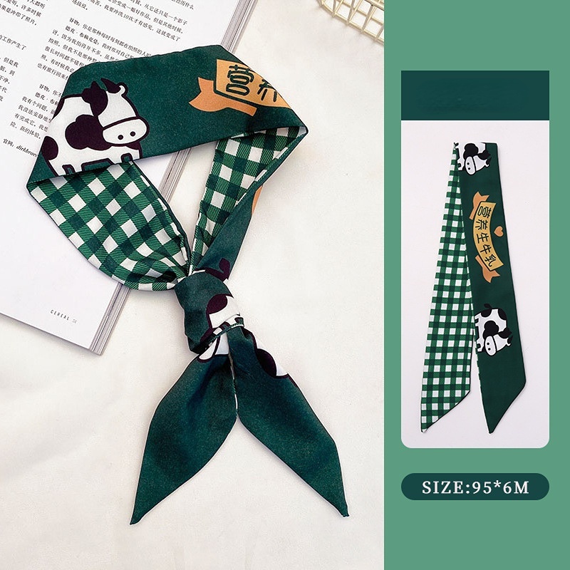 Dây Cột Tóc Lụa Phong Cách Retro Hàn Quốc Mới