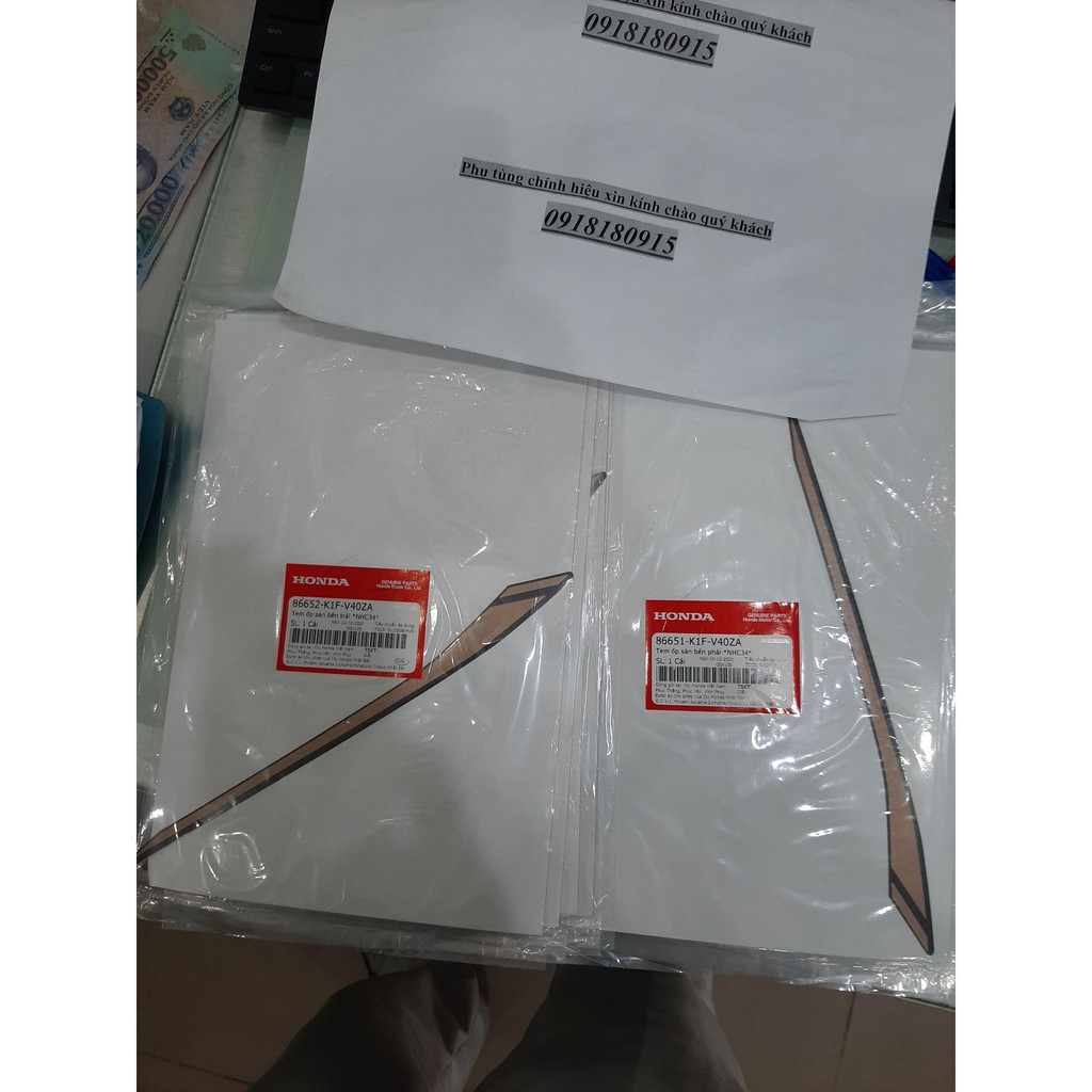 Tem ốp sàn bên trái phải ab abl 2021 air blade 2021 honda
