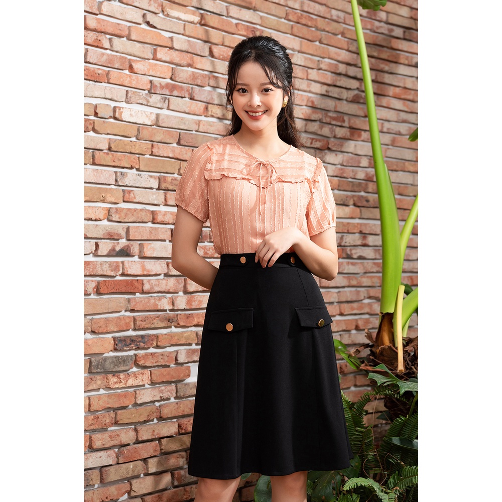 Áo Sơ Mi Nữ LUPERI Tay Bồng Điệu Đà, Chất Voan Hàn Cao Cấp, Kiểu Dáng Trẻ Trung LFSM1215