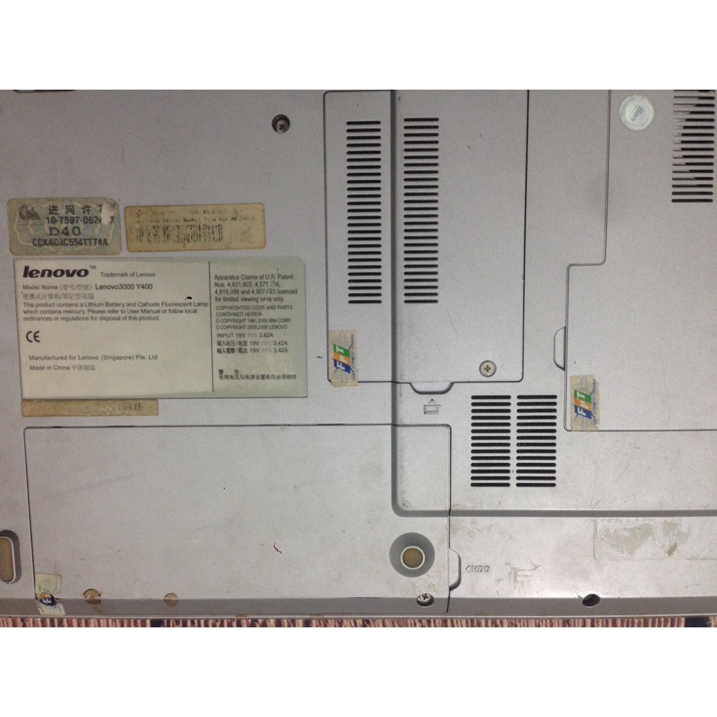 Laptop Cũ Lenovo y400 nguyên bản chíp co 2/ Ram2 2gb/ Ổ 100gb/ Màn 14.1 Wide/ Zin | BigBuy360 - bigbuy360.vn
