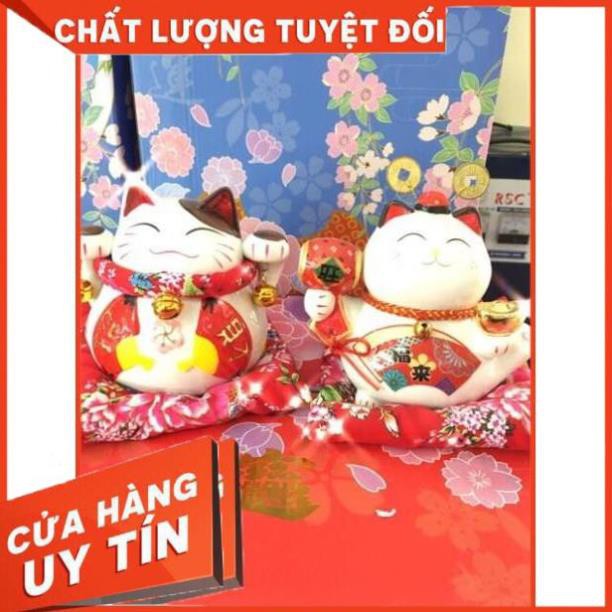 Giá hủy diệt -  Mèo thần tài May Mắn Hạnh Phúc An Khang tiết kiệm cao 16cm