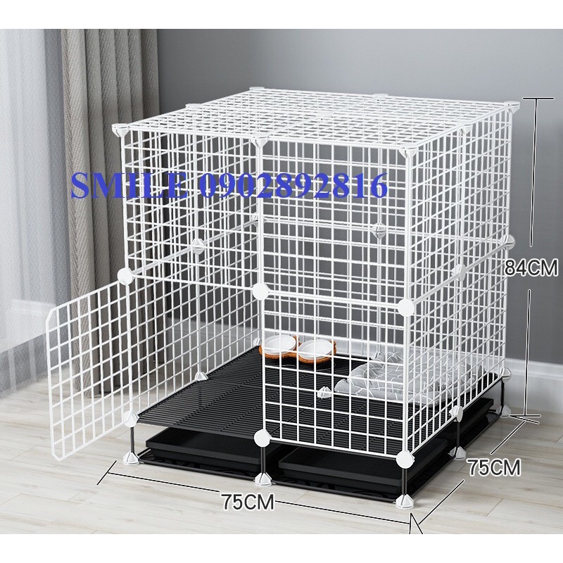 [TẶNG KHAY VỆ SINH] COMBO CHUỒNG, LỒNG LƯỚI THÉP LOẠI LỚN BIGSIZE CHO CHÓ MÈO THÚ CƯNG ĐA NĂNG