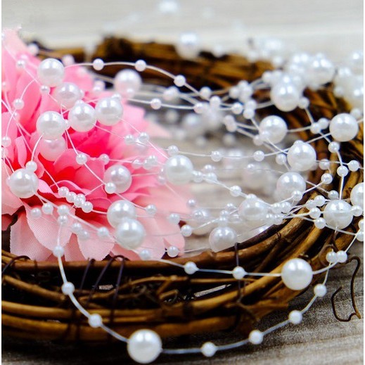 Dây đính ngọc trai giả trang trí đa năng 5M