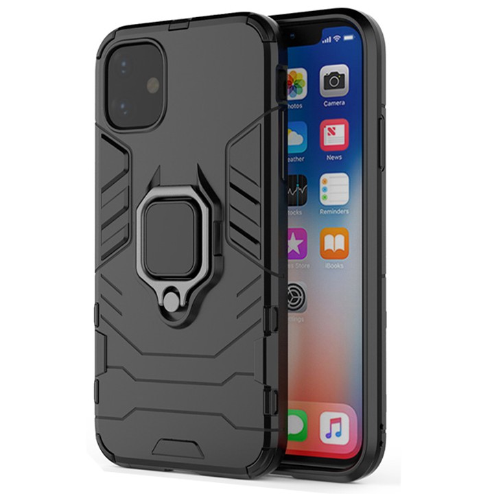 Ốp lưng Apple iPhone 12 💥𝐅𝐑𝐄𝐄 𝐒𝐇𝐈𝐏💥 Ốp chống sốc Iron Man gắn giá đỡ iring hỗ trợ xem video, chống va đập mạnh