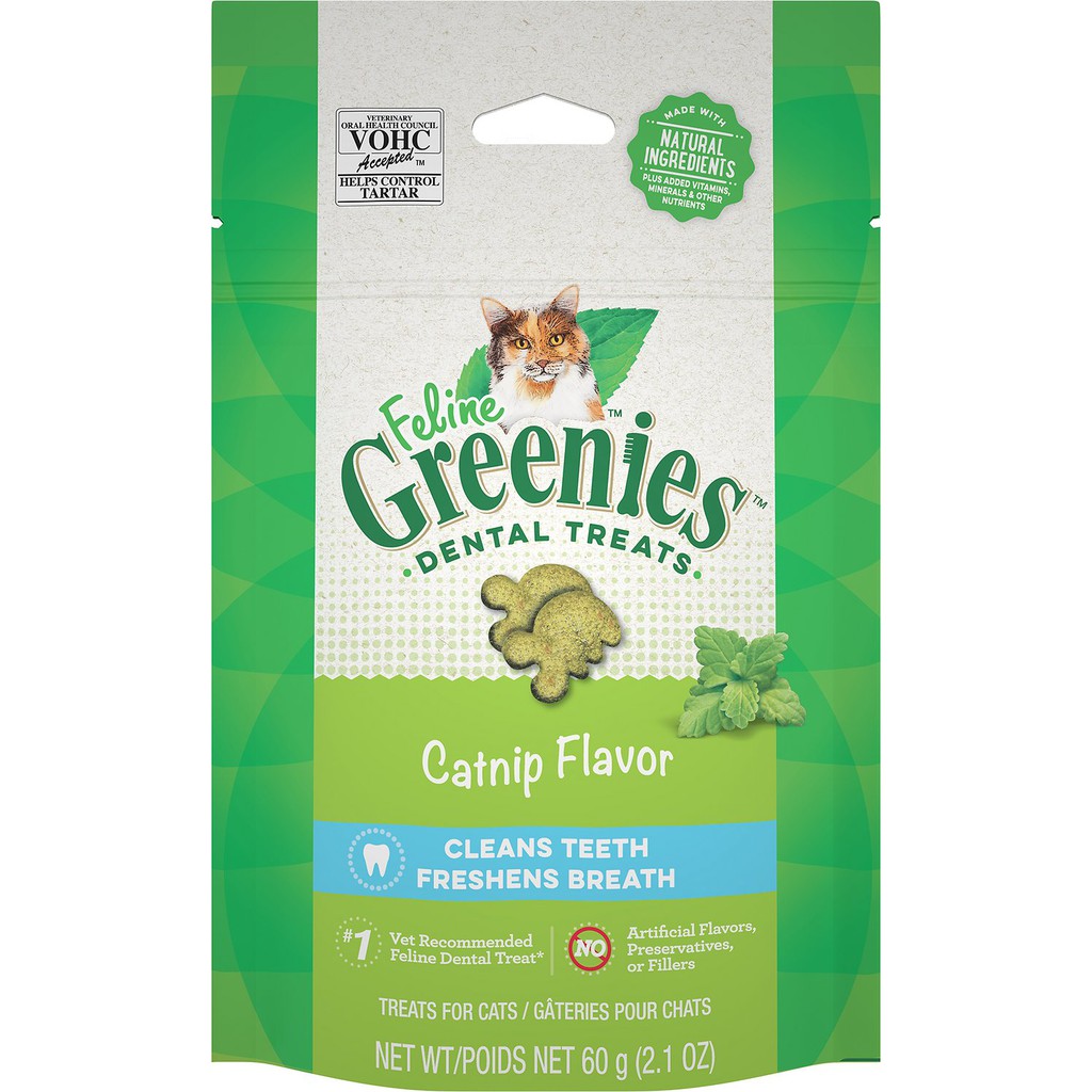 Bánh thưởng làm sạch răng cho mèo hãng Greenies