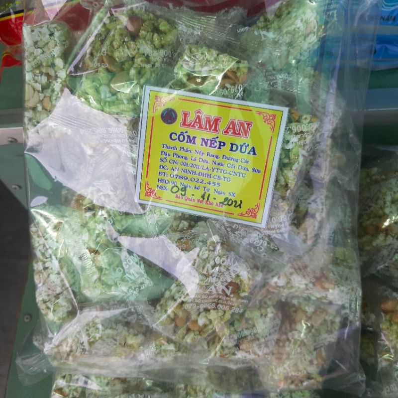 Cốm nếp dứa Lâm An bịch 500g