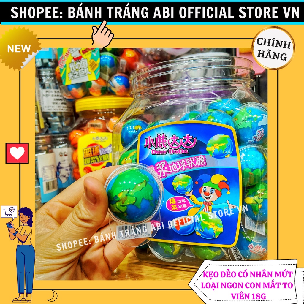 Thạch rau câu kẹo dẻo Squid game/con mắt/quả đào/hành tinh/có nhân mứt loại ngon-Eye Candy Funny Castle HongKong
