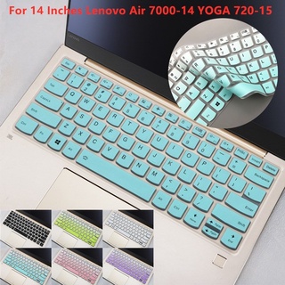 Ốp Máy Tính Bảng Silicone Siêu Mỏng Có Bàn Phím Cho Lenovo Ideapad 5 Slim 3 Slim 5i Air 7000-14 YOGA 720-15 14 Inch Lenovo Ideapad 5 Slim 3 Slim 5i