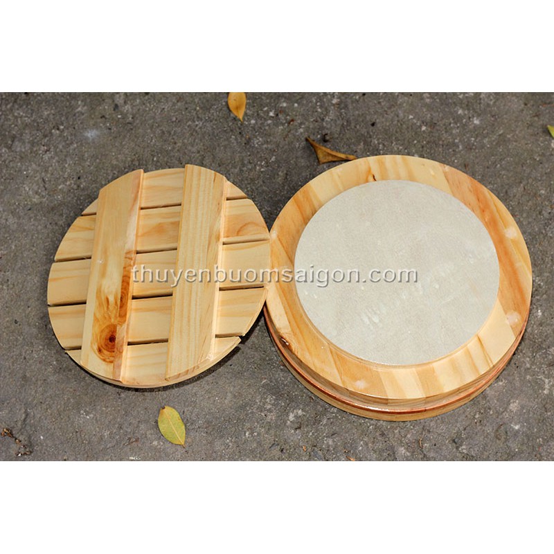 Thỗ gỗ tròn trang trí decor món ăn nhà hàng, khay gỗ đựng hải sản, đồ lẩu, đồ nướng gỗ Thông nhập khẩu