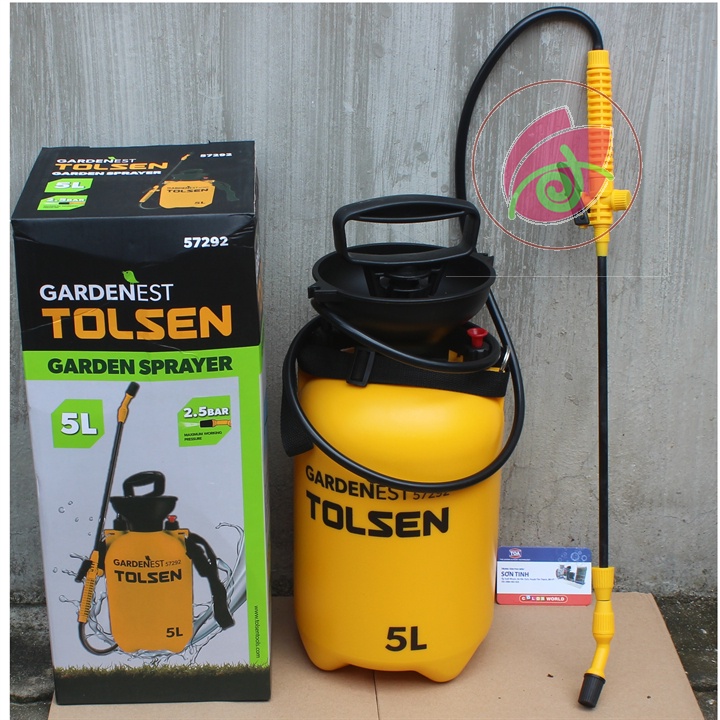 Bình phun tưới cây phun sương 5 lít cao cấp Tolsen 57292 phun xịt khử trùng sát khuẩn thuốc diệt côn trùng