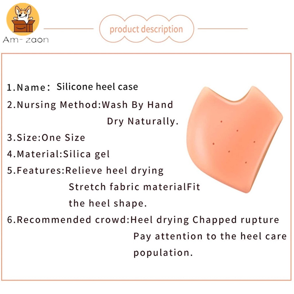 Miếng Lót Gót Chân Silicone Giữ Ẩm Chống Nứt Nẻ