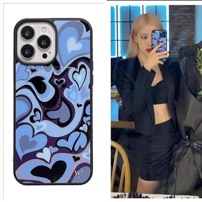 Blackpink Rose Wildflower Salem Mitchell Love Plting Mirror Casing For iPhone 7 8 Plus 7+ 8+ X XS XR 11 12 13 Pro 13Pro Max Hard PC Case Cover