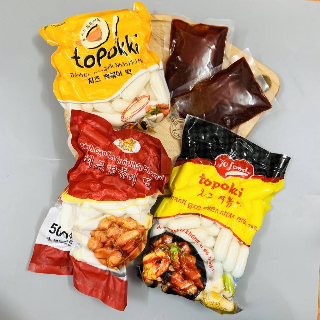COMBO 500G BÁNH GẠO PHÔ MAI KÈM SỐT