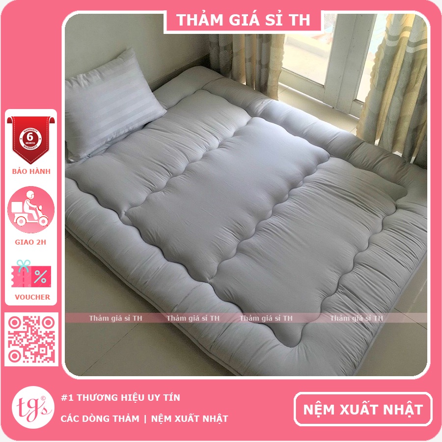 Combo Nệm + Ga nệm cho 1người và 2 người nằm, hàng dư xuất Nhật kích thước 1m6, 1m4, 1m x 2m [Hàng Cam Kết Chất Lượng]