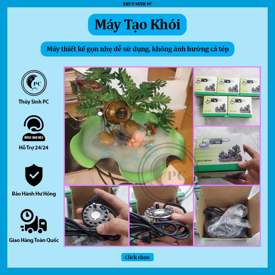 Máy tạo khói bể cá cảnh hòn non bộ