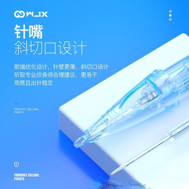 Set 10 Kim Xăm Hình Nhỏ Màu Xanh Dương WJX Rltrltrl B