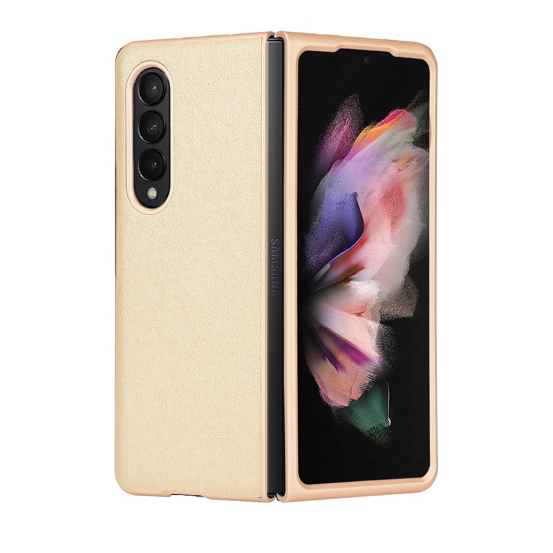 Bao Da Điện Thoại PU Phong Cách Retro Cho Samsung Galaxy Z Fold 4 5G Z Fold4 Fold 3