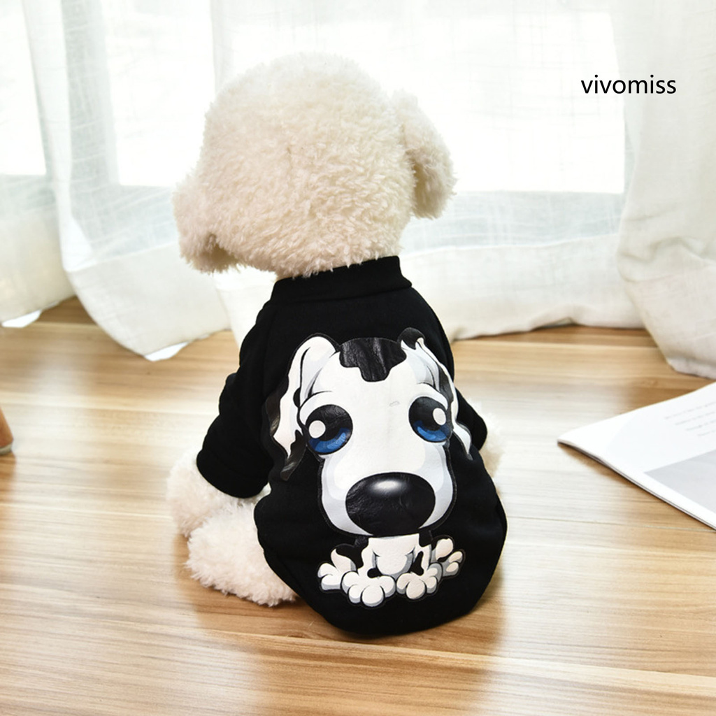 Áo Len Giữ Ấm Cho Thú Cưng Họa Tiết Hoạt Hình