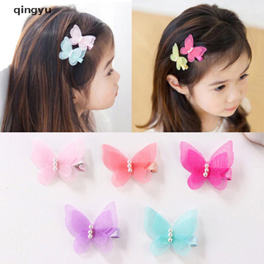 Set 5 Kẹp Tóc Hình Nơ Xinh Xắn Dành Cho Bé Gái