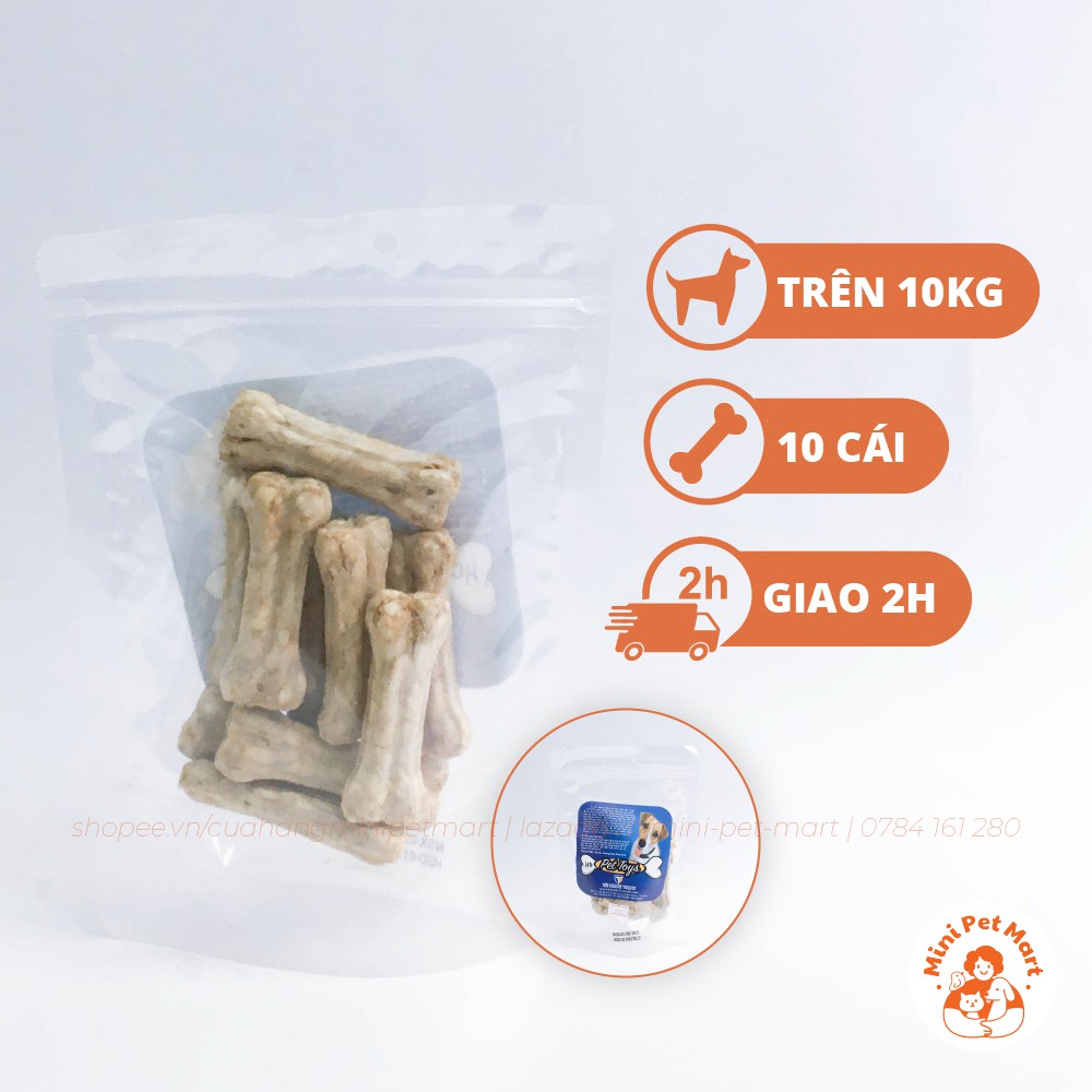 Xương gặm da bò TÀI HƯNG THỊNH 812  - bánh xương, snack, bánh thưởng, xương gặm cho chó
