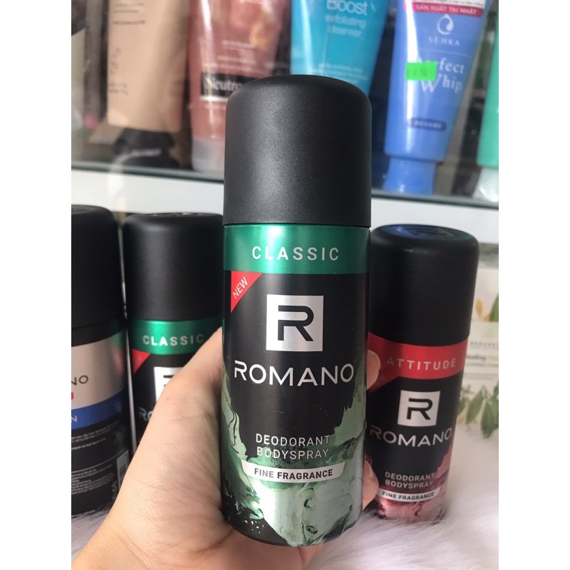 Xịt Ngăn Mùi Nước Hoa Cao Cấp Romano / Xịt Ngăn Mùi Toàn Thân Romano