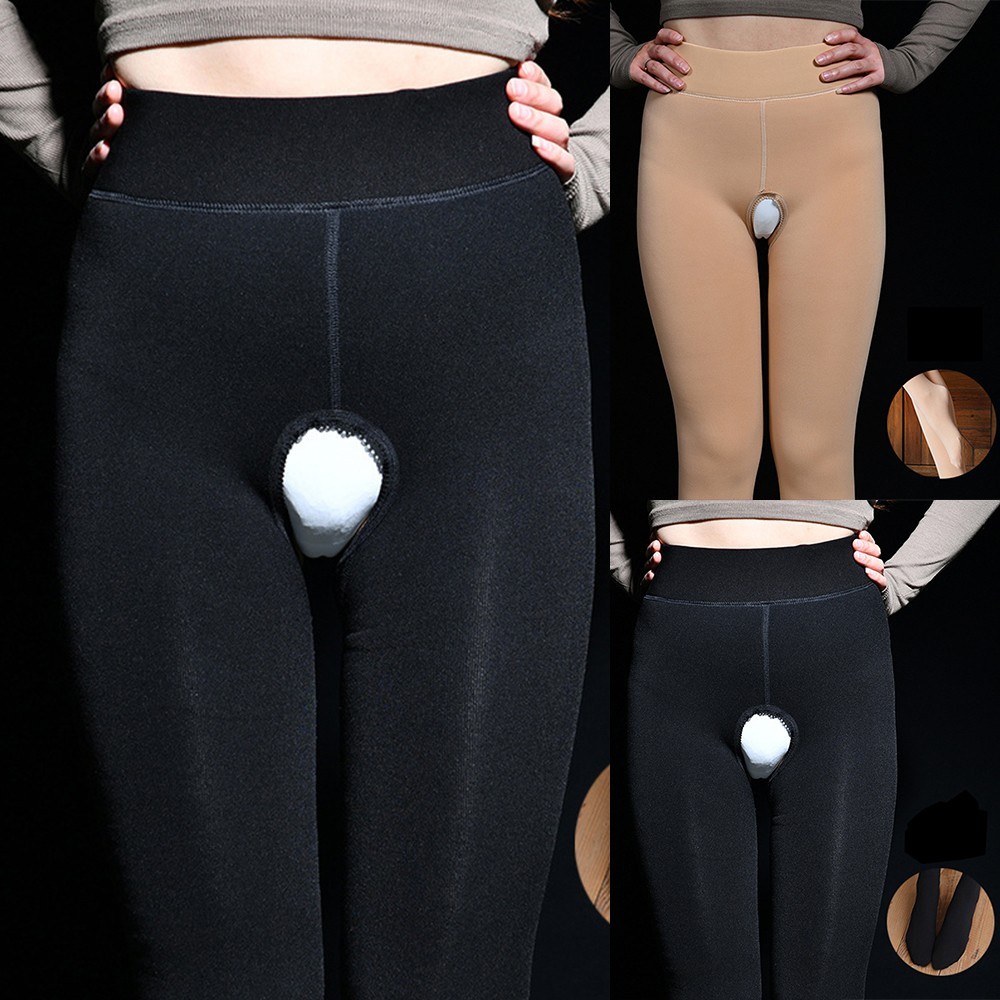 2022 Phong cách mới Quần Legging Co Giãn Giữ Nhiệt Hở Đáy Chất Lượng Cao Plus Size Cho Nữ