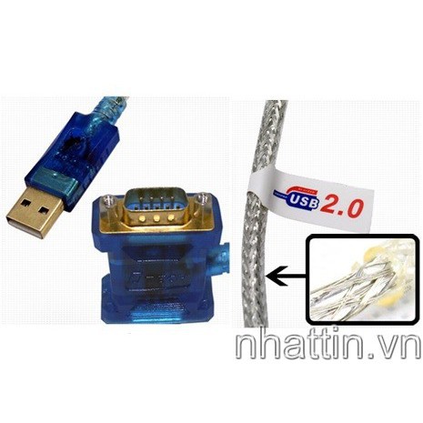 Dây USB to 2 RS232 (USB to 2 com) DTECH - DT5024