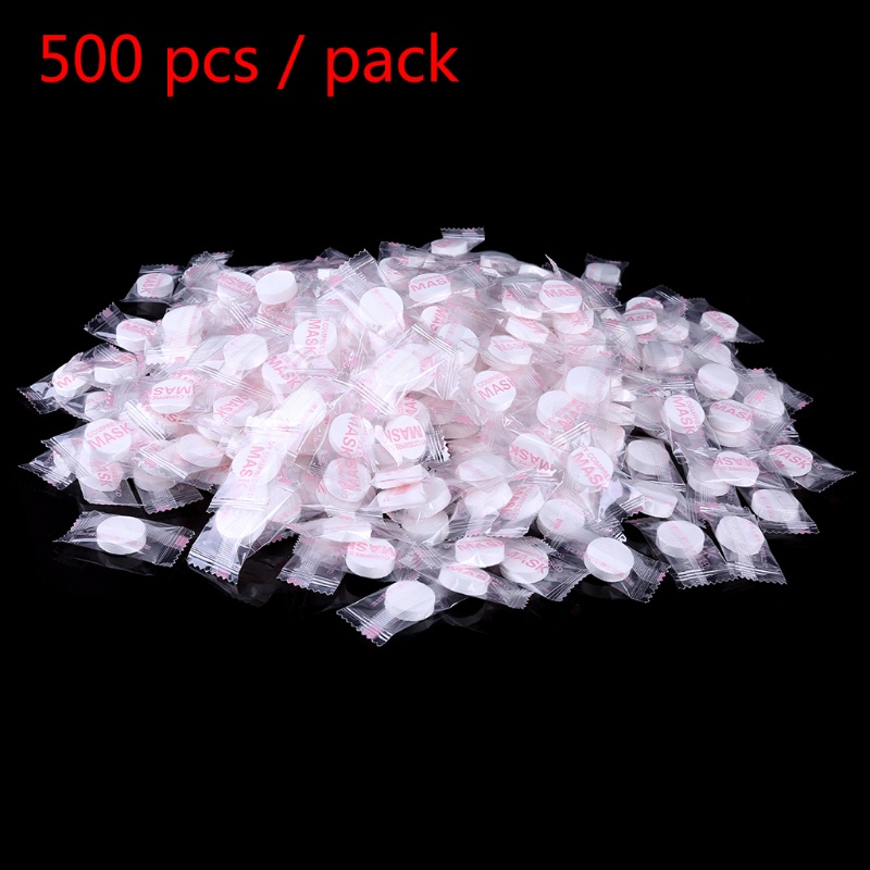 500 Mặt Nạ Dạng Nén Chất Liệu Cotton Dùng Một Lần
