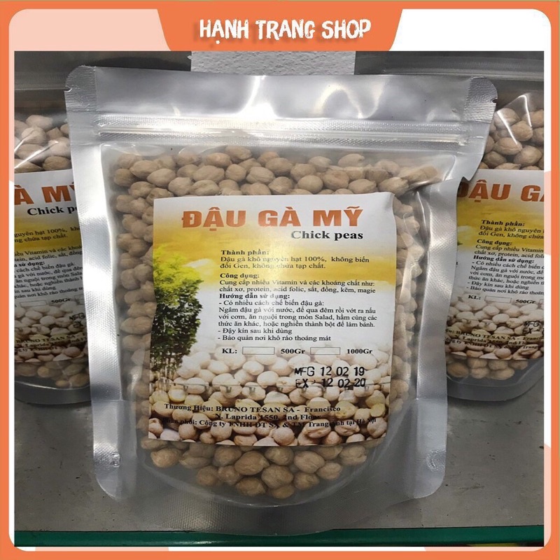 Hạt đậu gà hữu cơ không biết đổi gen 500g