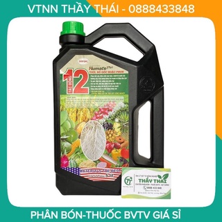 Phân bón humate can 5 lít kích thích ra rễ cây trồng