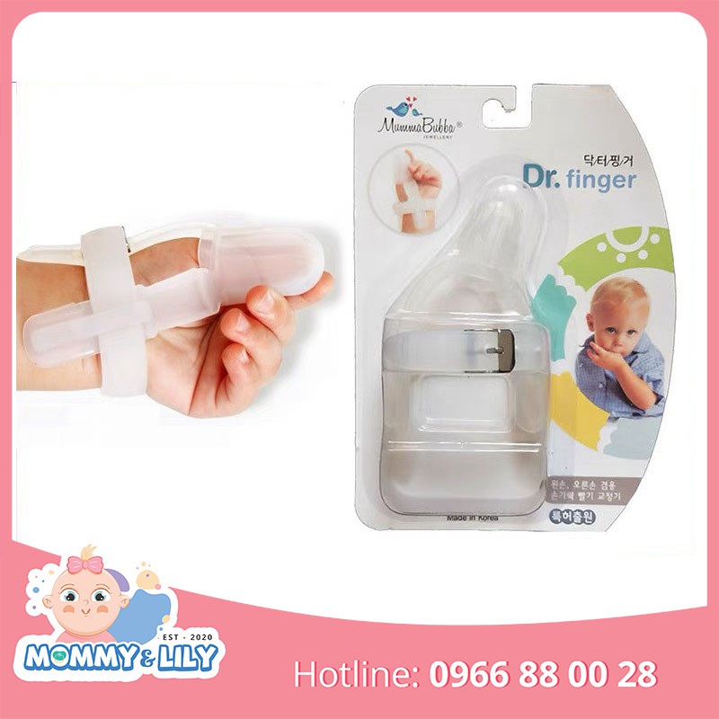 Dụng cụ hỗ trợ cai mút tay an toàn cho bé Dr.finger - Mumma Bubba Hàn Quốc