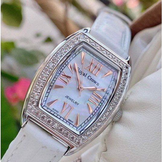 Đồng Hồ Nữ Chính Hãng Dây Da Royal Crown 3635 Chống Nước Chống Xước | BigBuy360 - bigbuy360.vn