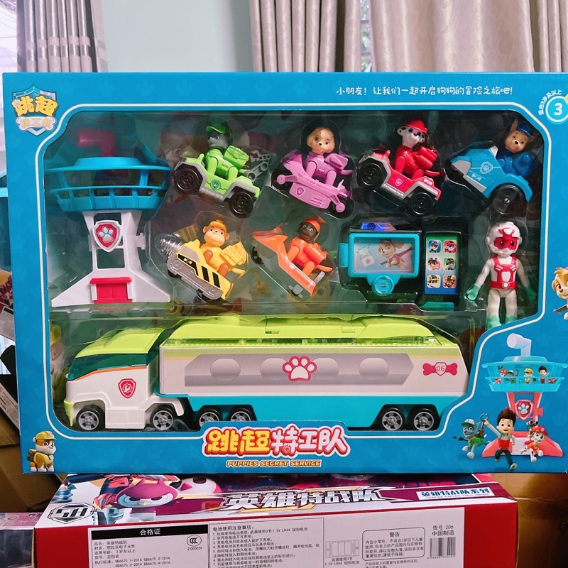 [Đồ chơi Mô hình] xe và tháp chó cứu hộ mới