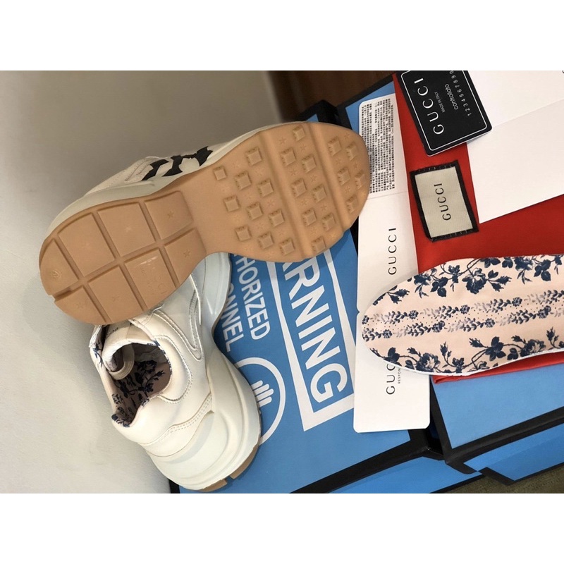 giày GC RHYTON bản cai cấp chữ Ny đen độn gót ( ảnh thật+ full bõ)