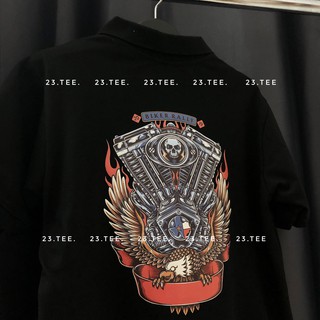 Áo thun có cổ Biker (100% ảnh thật)