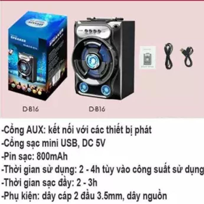 Loa di động bluetooth mini xách tay MS-202BT âm thanh siêu bass cực ấm kết nối mọi thiết bị