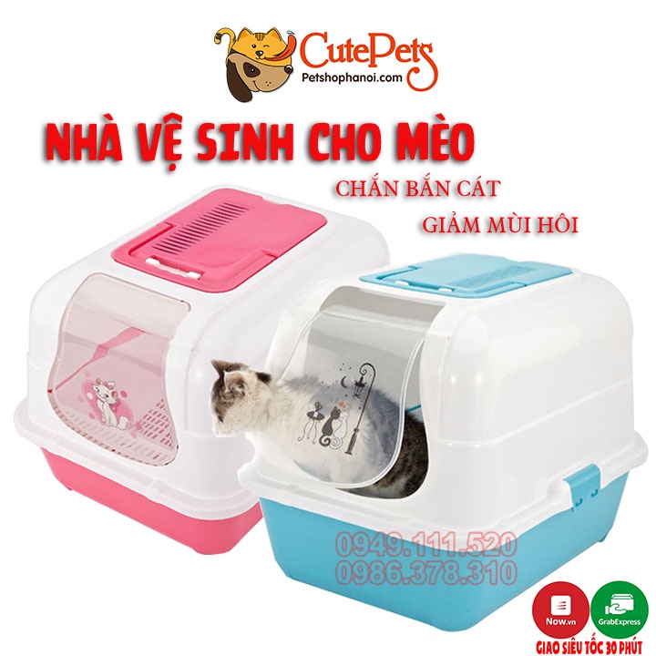 Nhà vệ sinh cho mèo KITTY - Phụ kiện thú cưng Hà Nội