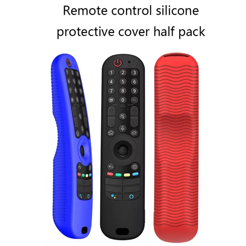 Bọc silicon mềm màu đen bảo vệ điều khiển từ xa cho LG Smart TV AN-MR21GC / MR21N / MR21GA