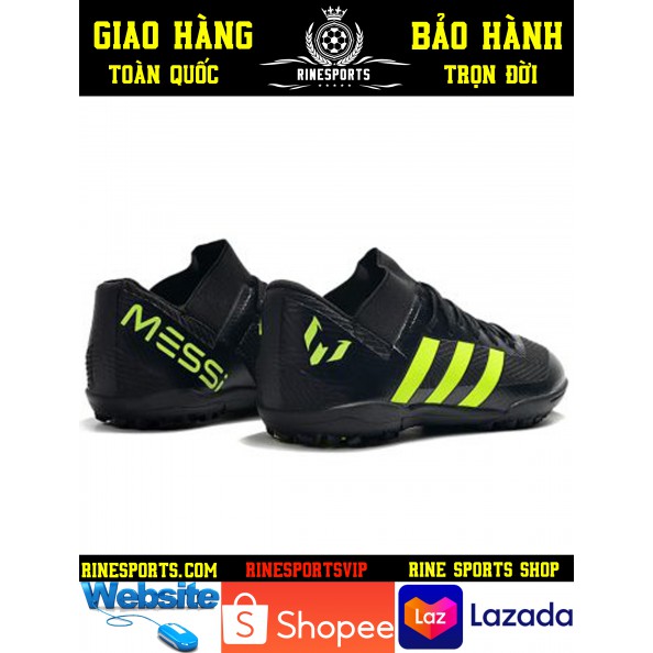 (HÀNG THAILAND) GIÀY BÓNG ĐÁ SÂN CỎ NHÂN TẠO 𝗔𝗱𝗶𝗱𝗮𝘀 NEMEZIZ MESSI ĐEN 18.3.TF CỔ NGANG.CAM KẾT Y HÌNH-CAM KẾT HÀNG TỐT N