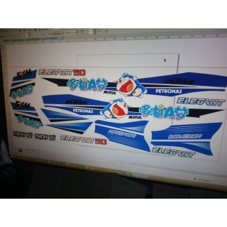 Tem rời elegant 50 xanh đen