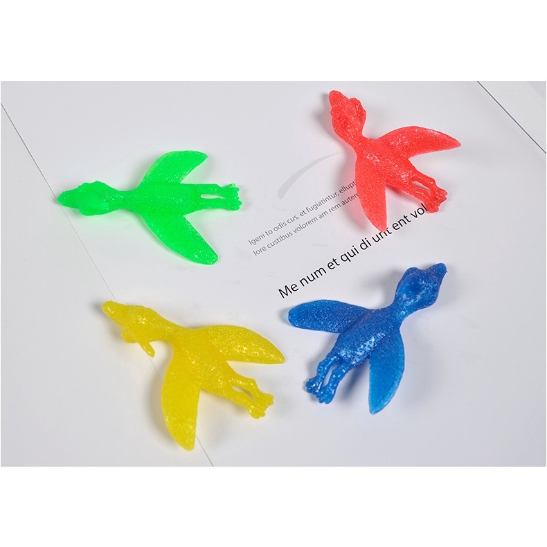 Khủng long đeo tay bắn dính tường Đồ Chơi Ná Dính Tường Hình Gà Tây Chiên Vui Nhộn