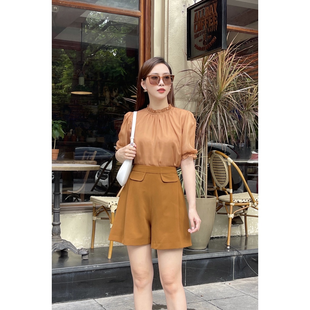 Áo sơ mi tơ tằm nữ HUONG BOUTIQUE HBSM529