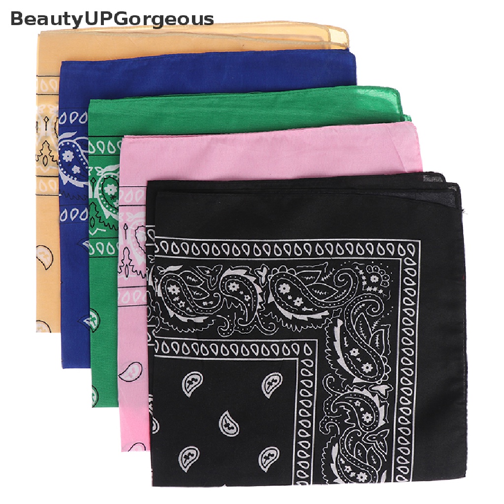 [Beautyup Gorgeous] Khăn Quấn Đầu Bằng Cotton Phong Cách Hip hop Retro Cho Nam Và Nữ Khi Chạy Xe Đạp / Nhảy Mú