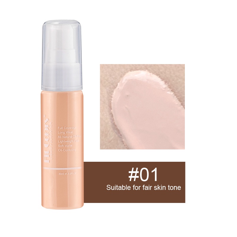 Kem Nền Che Khuyết Điểm Dạng Lỏng 30ML 8 Màu Tùy Chọn
