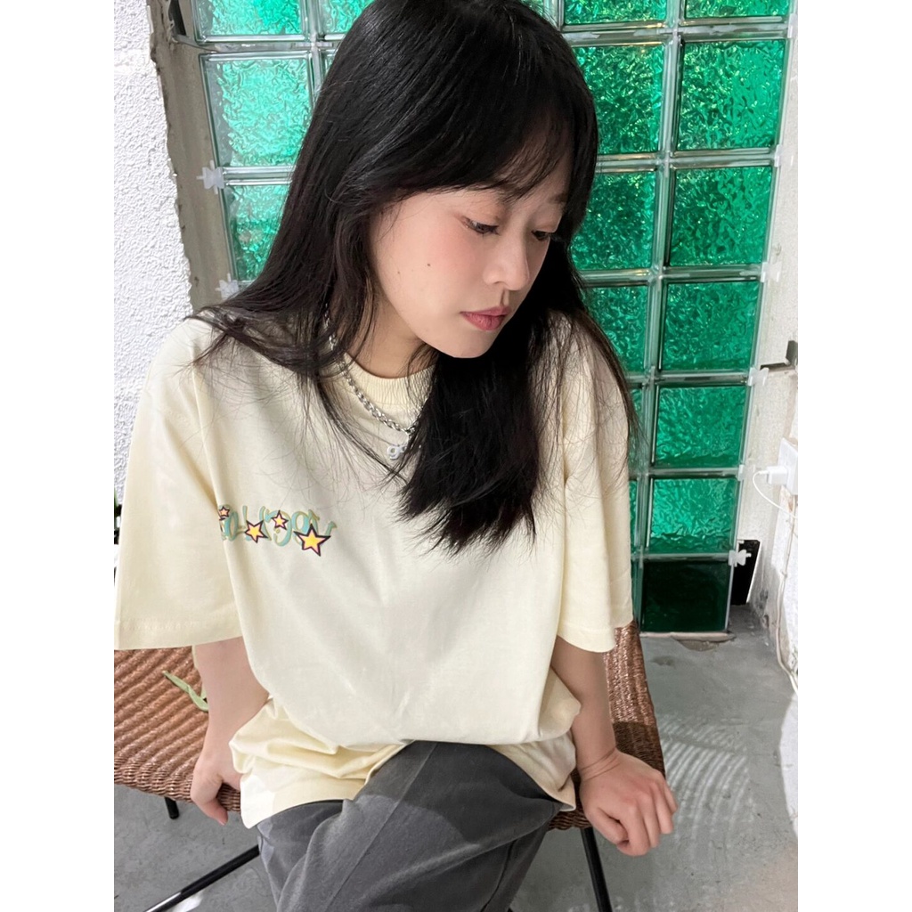 Áo Thun Tay Ngắn Cổ Tròn In Họa Tiết Thời Trang Cho Cặp Đôi