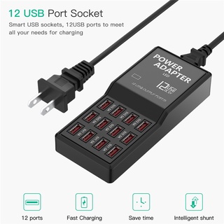 Bộ chia USB Orico HUB 12 cổng nhiều dòng điện ra, sạc nhanh sạc chậm đều được