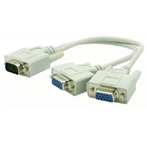 Dây cáp chia 2 cổng VGA tiện lợi và bền dài 25cm