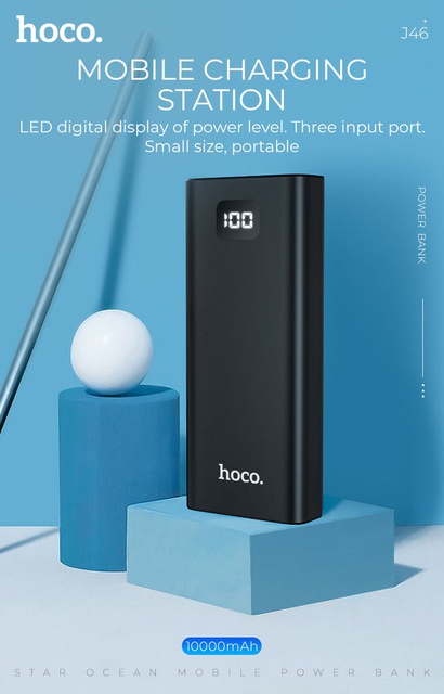 Pin sạc dự phòng hoco J46 10000mAh Chính hãng Bảo hành 12 tháng