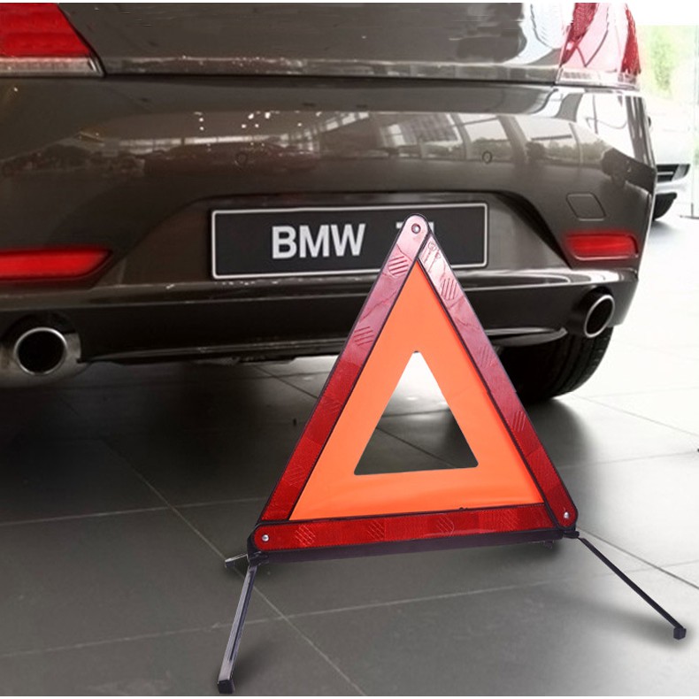 Biển Cảnh Báo Nguy Hiểm - Biển Tam Giác phản quang cảnh báo cho xe hơi gấp gọn tiện lợi